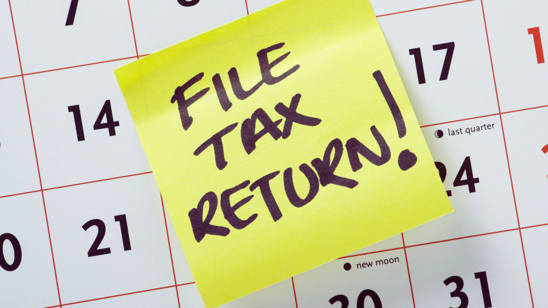 File Tax Return word in notepad