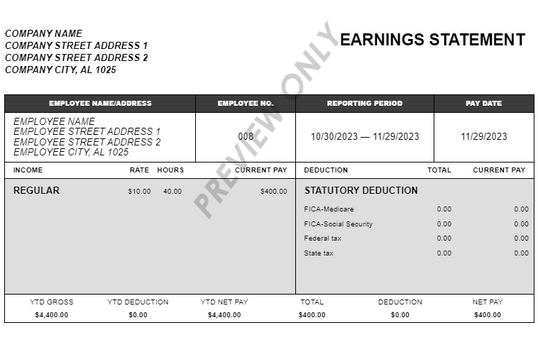 Pay Stub Images: Real Paystub Examples and Pictures