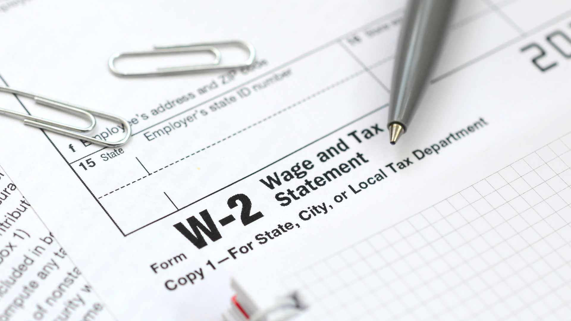 W-2 Wage and Tax Statement form