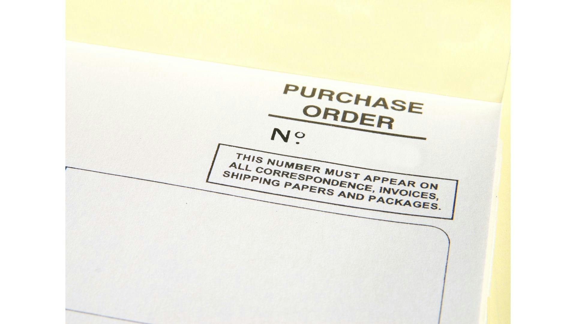 Purchase order number
