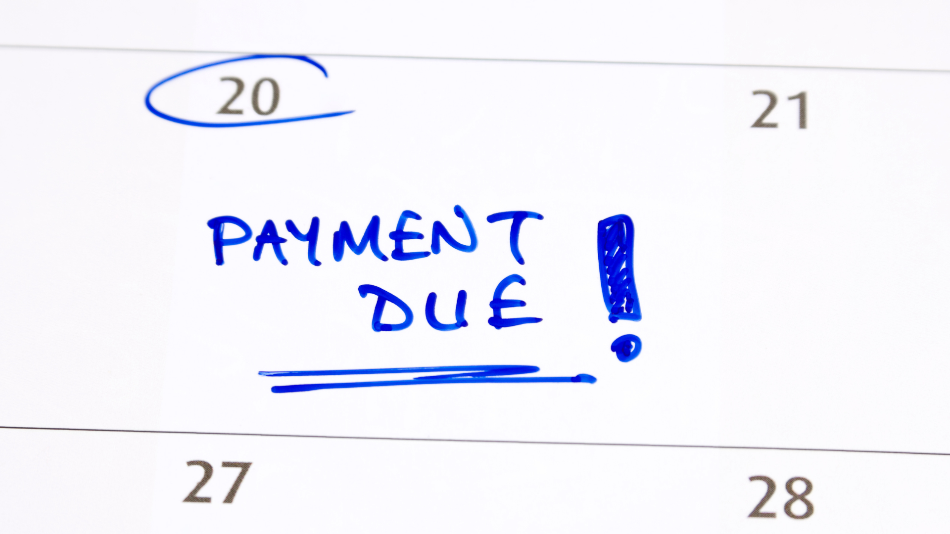Payment due